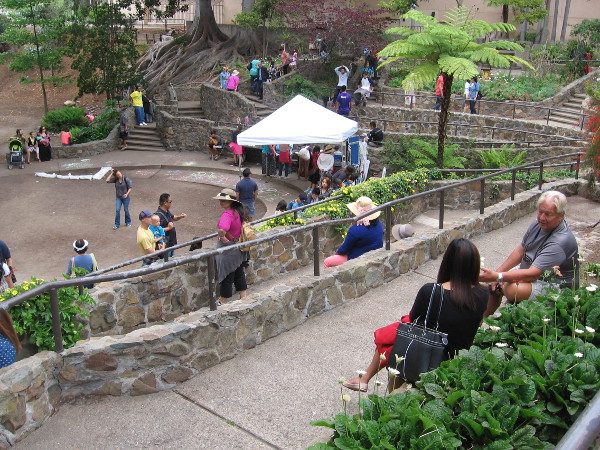The Zoro Butterfly Garden was a gathering place for families during the event.